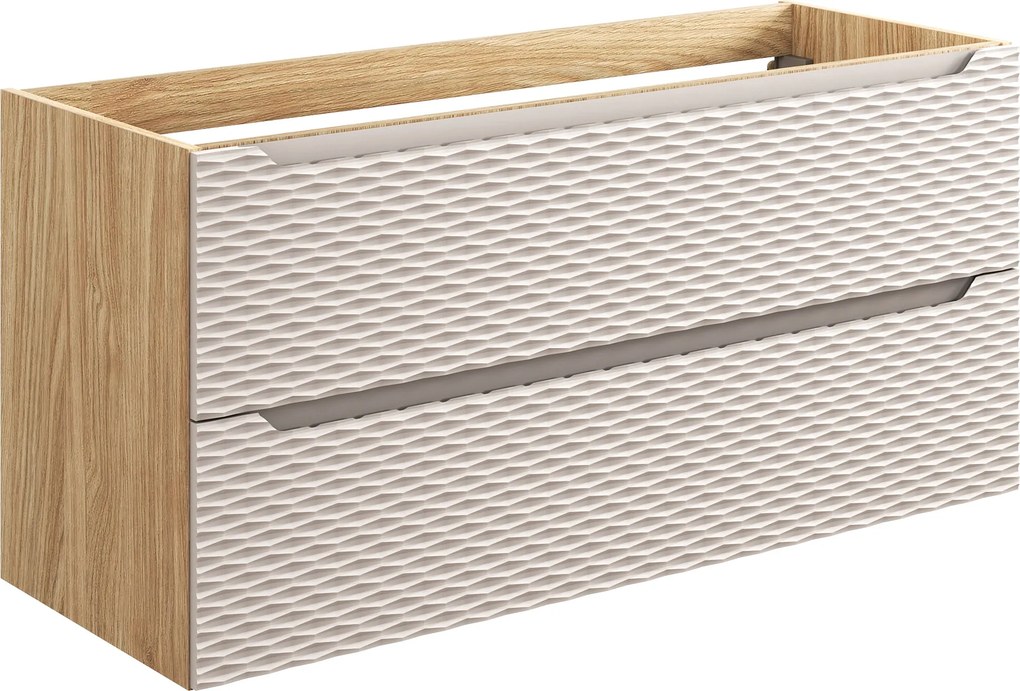 Comad Kúpeľňová skrinka pod umývadlo Ocean Beige 120 béžová/dub olejovaný