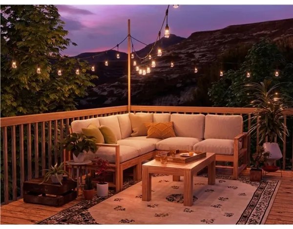 Nanoleaf NF084K02-20SLO - LED RGBWIC Stm. reťaz GIRLANDA 20xLED 15m Wi-Fi IP65