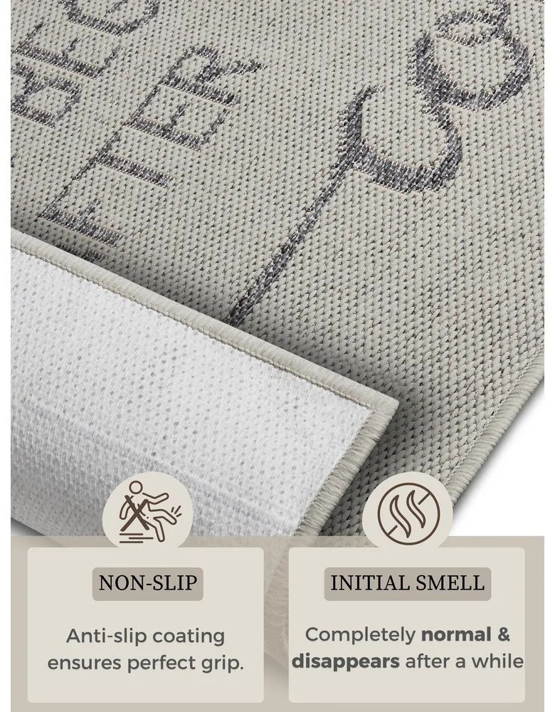 Sivý behúň 62x150 cm Cucina – Hanse Home