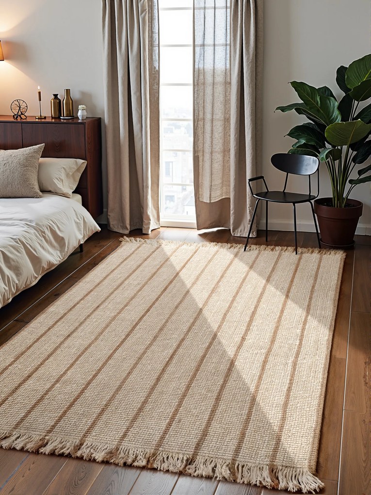 Kusový koberec Harvest 106338 Gold z kolekcie Elle, 200x300, béžová, chodba / predsieň, ELLE Decoration