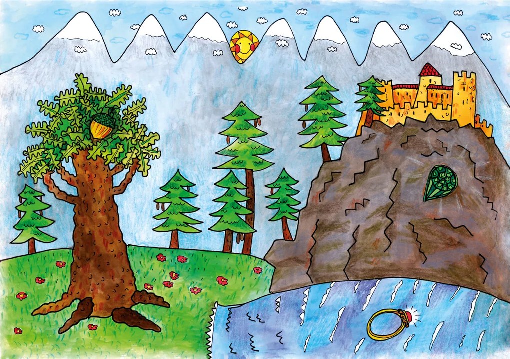 MARIONETINO Bábky a kulisy k rozprávke Dlhý, Široký a Bystrozraký