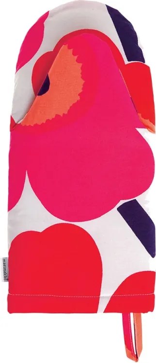 Kuchynská chňapka Unikko, červeno-biela