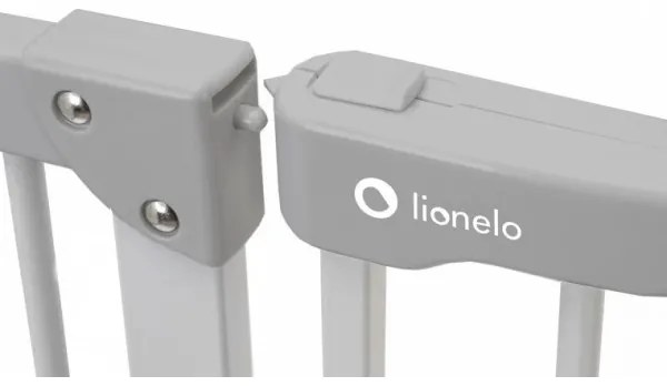 Lionelo - Bezpečnostná zábrana TRUUS SLIM LED 1xAAA sivá