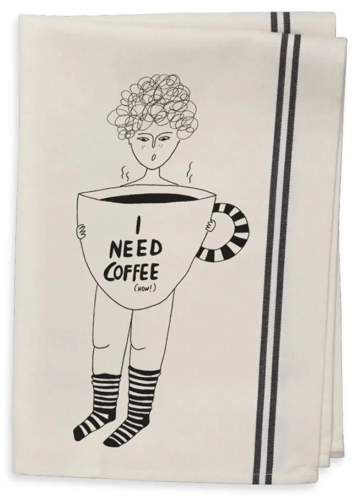 helen b Bavlněná utěrka Coffee Now