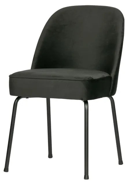 Čierne zamatové jedálenské stoličky v súprave 2 ks Vogue – WOOOD