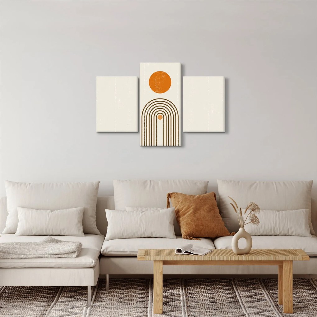 Obraz - Hnedé oblúky (90x60 cm)