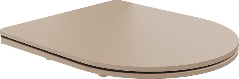 Mexen sedadlo so systémom tichého zatvárania slim, duroplast, matné cappuccino - 39740064