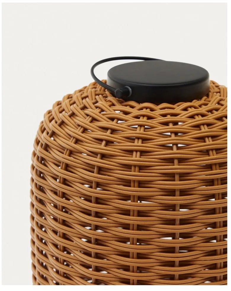 LED stmievateľná stolová lampa v prírodnej farbe (výška 37 cm) Saranella – Kave Home