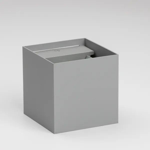 Brilagi - LED Vonkajšie nástenné svietidlo CUBE LED/6W/230V šedá IP54