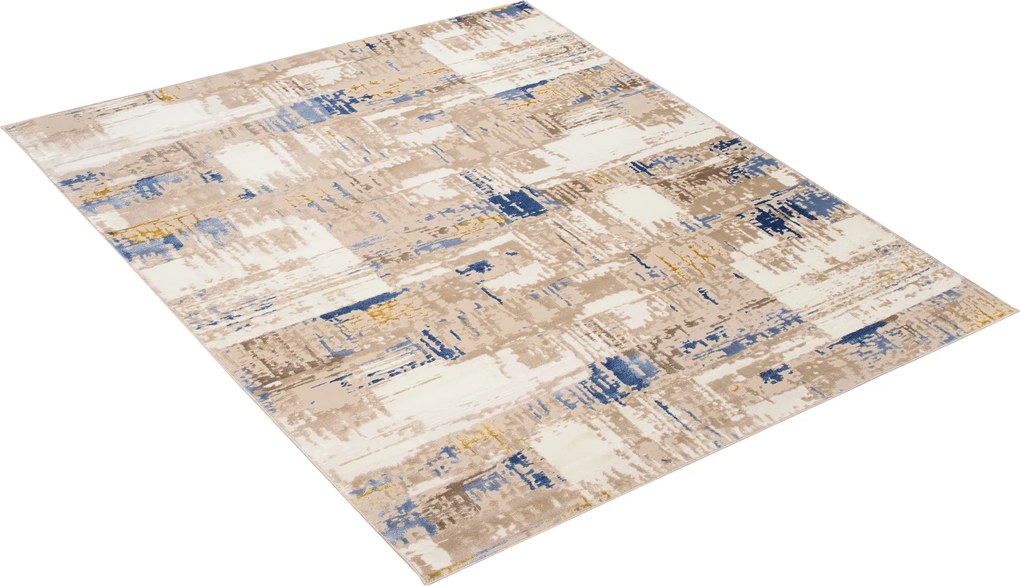 TA Koberec D684M BIELA/TMAVOMODRÁ ASTHANE Rozmer: 80x150 cm