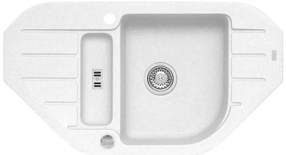 ALVEUS 1100889 - Kuchynský drez NIAGARA 90x50 cm granit/biela