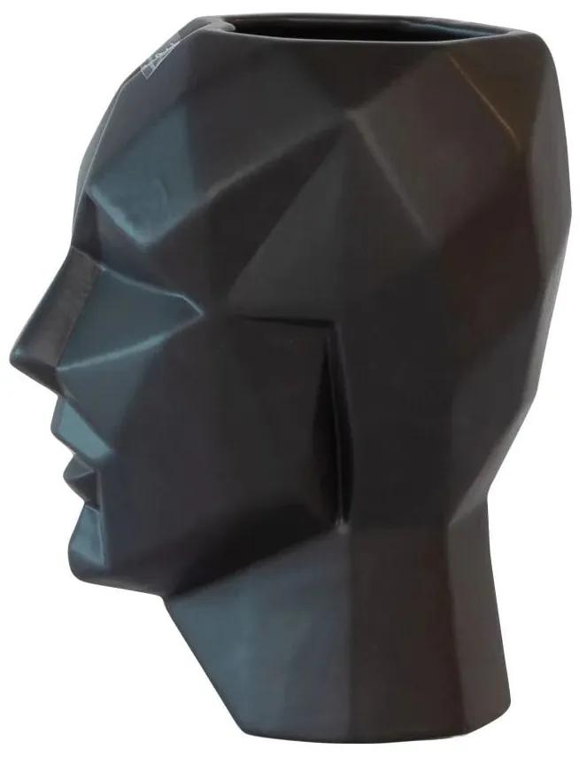 Keramická váza Modern man, Matt Black, 26 cm
