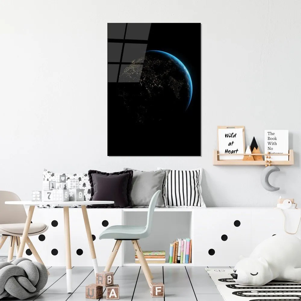 Sklenený obraz 70x100 cm Earth - Wallity