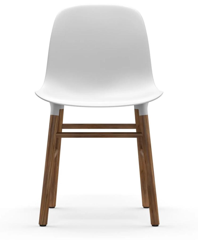 Stolička Form Chair – biela/orech