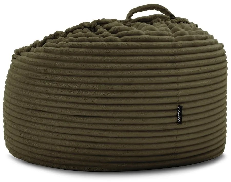 Zelený menčestrový sedací vak Socrate – Bobochic Paris