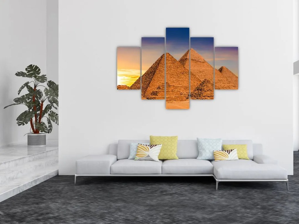 Obraz - Egyptské pyramídy (150x105 cm)