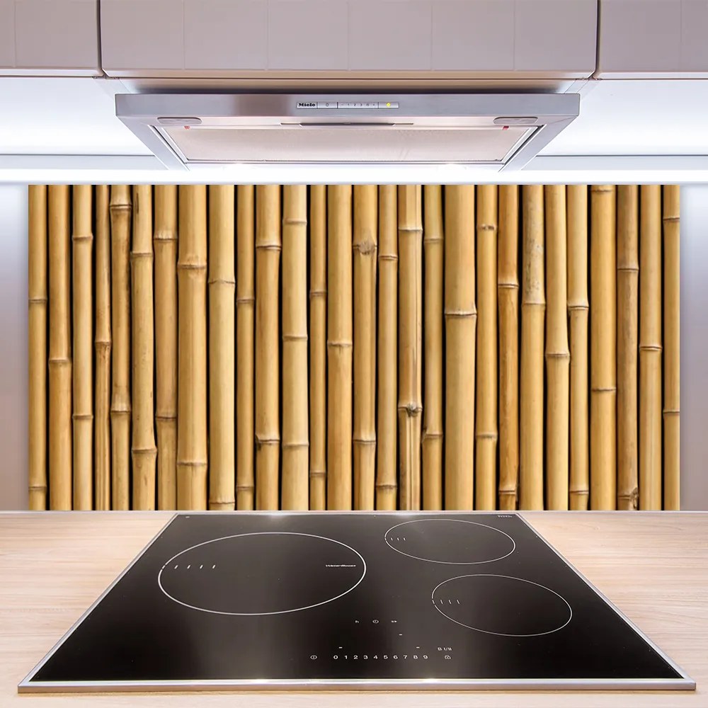 Sklenený obklad Do kuchyne Bambus rastlina príroda 125x50 cm