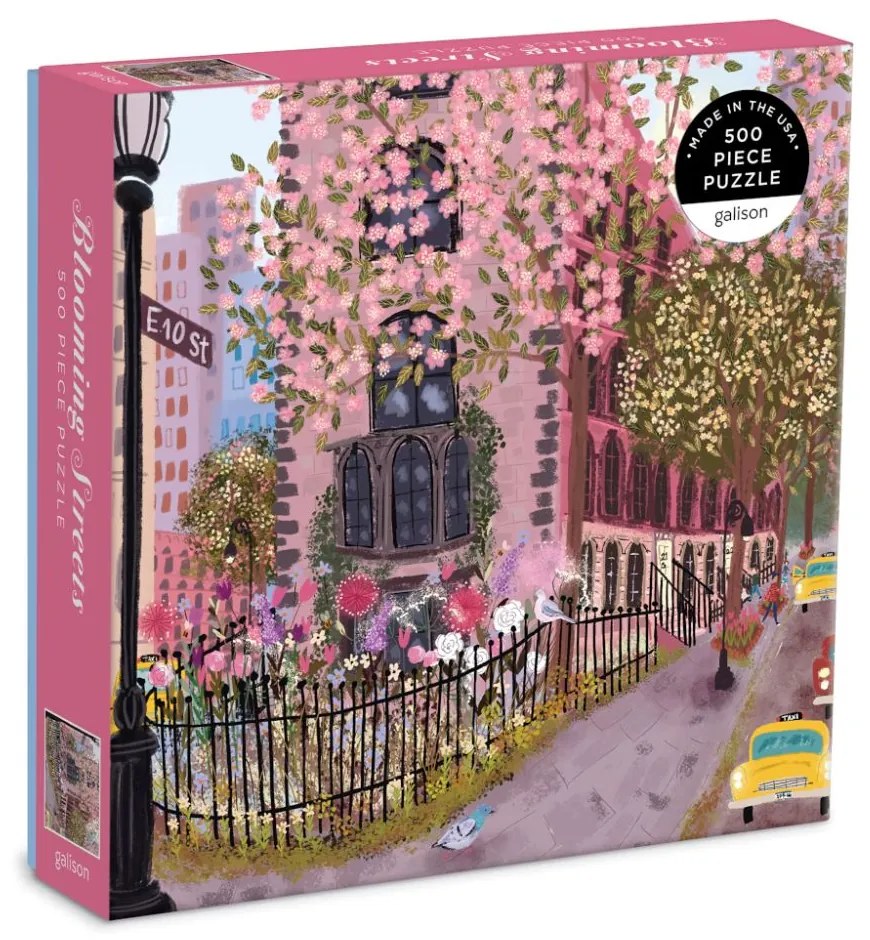 Galison Puzzle Rozkvitnuté ulice 500 dielikov