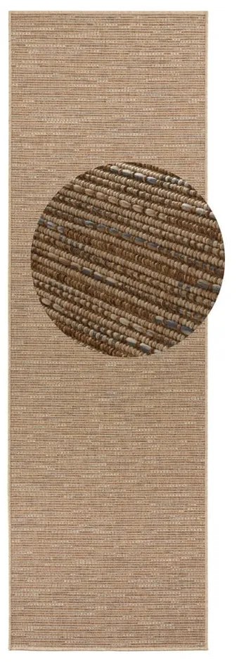 Hnedý behúň BT Carpet Nature, 80 x 250 cm