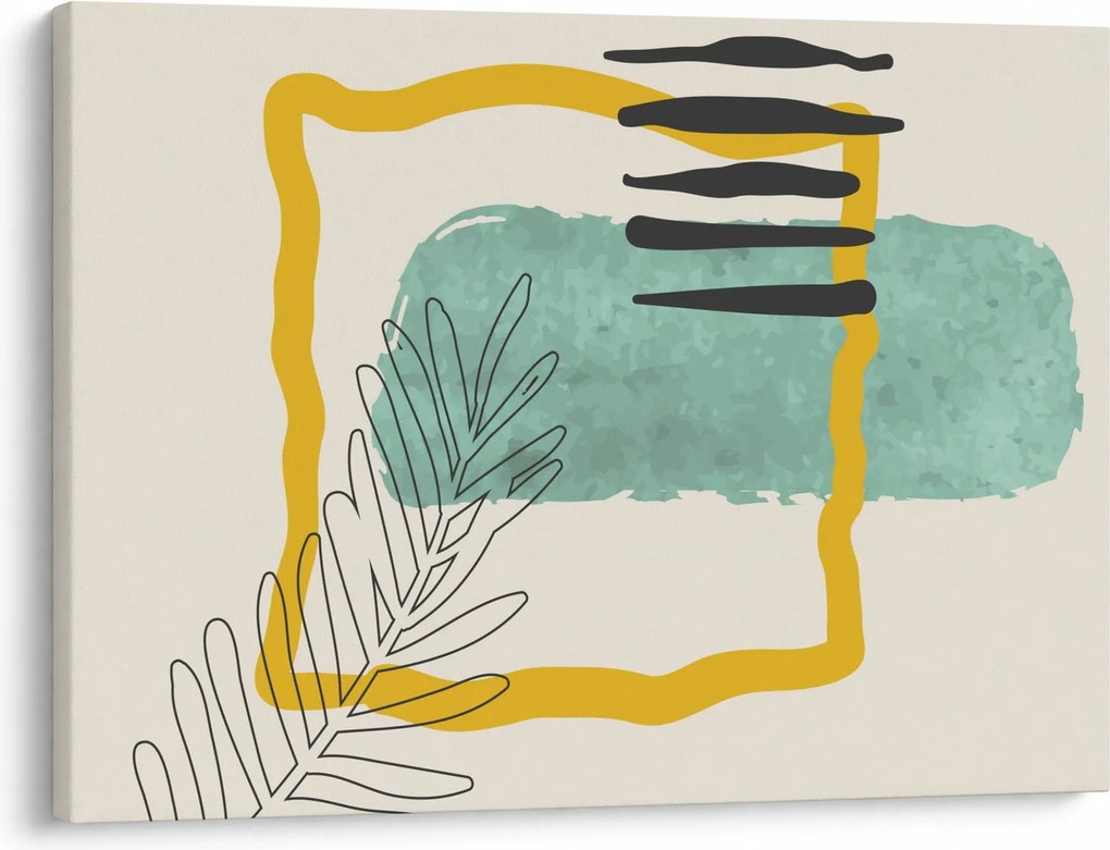 Obraz - Abstraktné listy N⁰2 (70x50 cm)