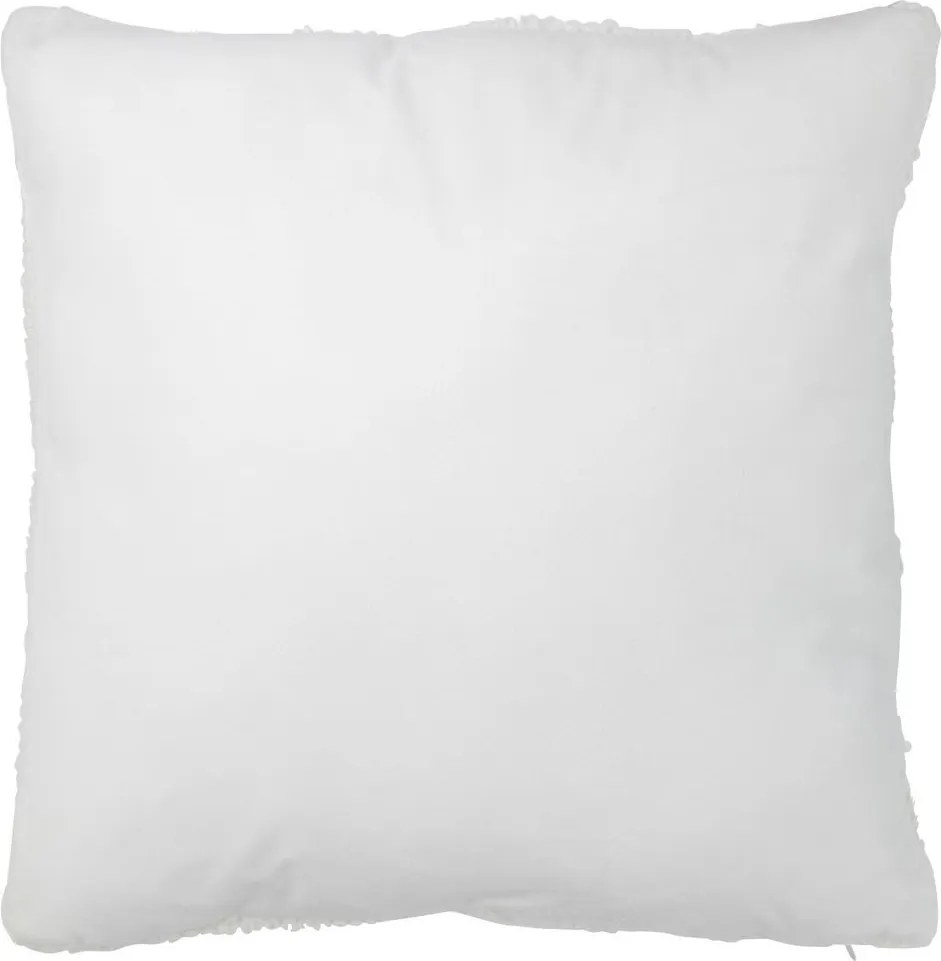 Biely pletený vankúš s výplňou Twist - 45*10*45cm