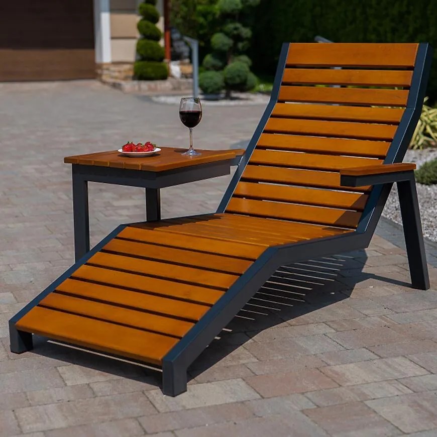 Záhradné ležadlo Loft borovica