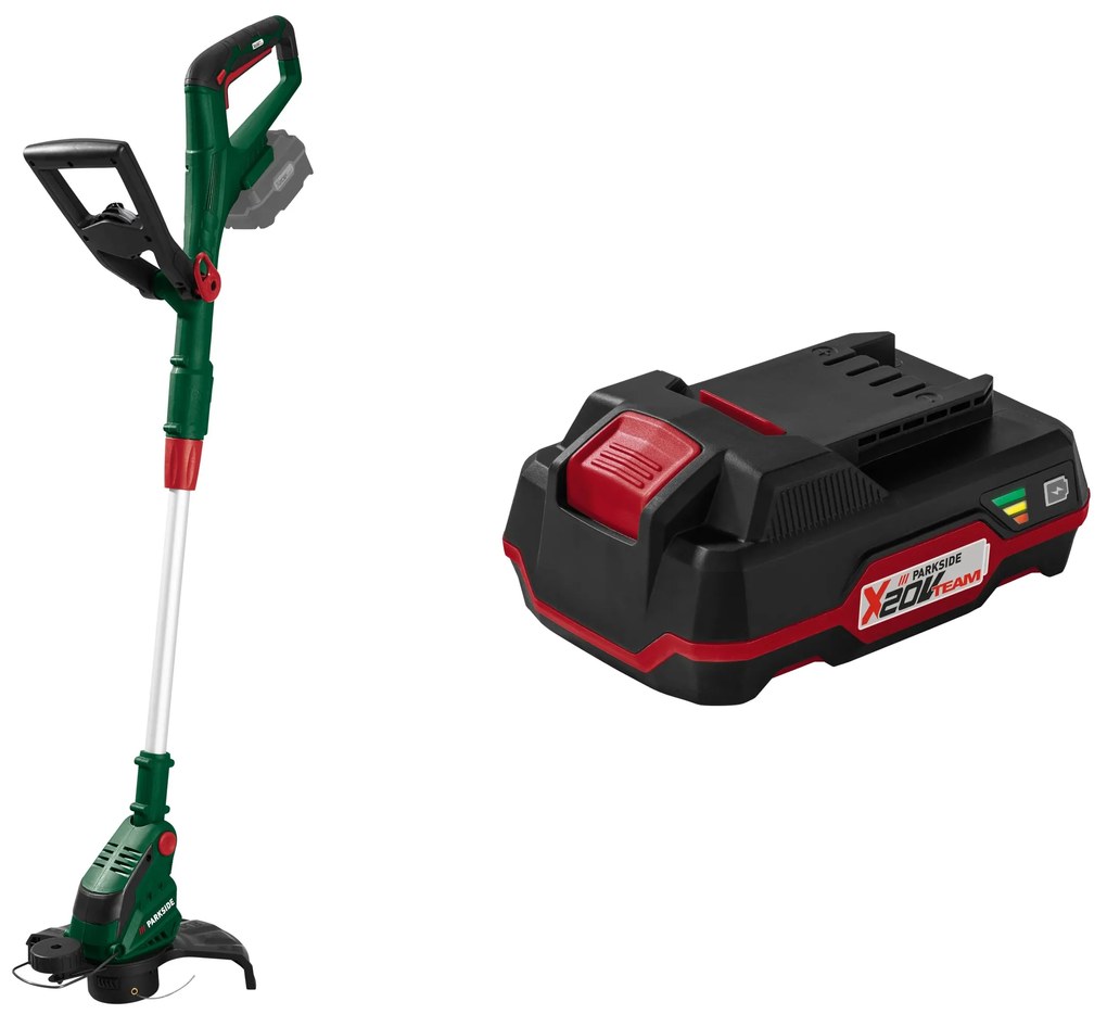 Parkside® Aku strunová kosačka Prta 20-Li C3 + Akumulátor 20 V/2 Ah PAP 20 B1 (800009458)