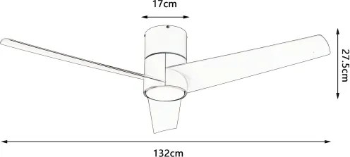 ZEVENTI - LED stropný ventilátor BARROSA LED/18W/230V Wi‑Fi Tuya + diaľkový ovládač