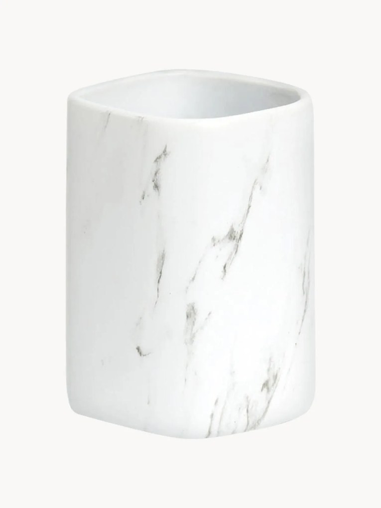 Pohár na zubné kefky z keramiky Marble