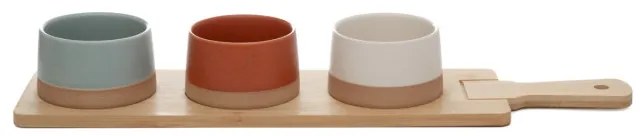 Sada troch servírovacích misiek COMIDA na stojane 893747