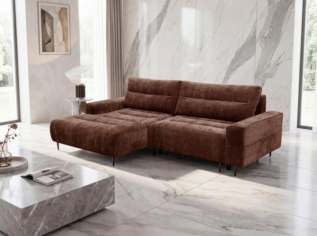 XXXLutz ROHOVÁ SEDAČKA, textil, medená MID.YOU - Sedačky - 000084003803