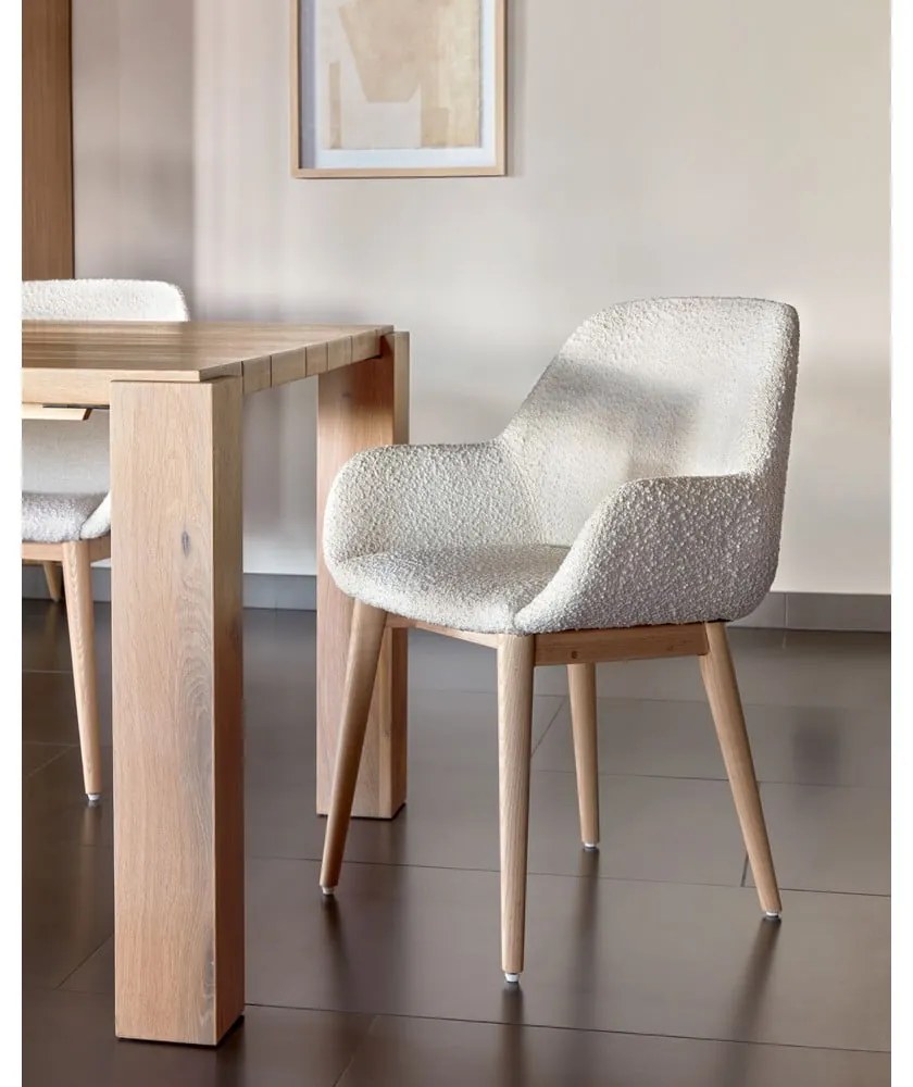Biela jedálenská stolička Konna – Kave Home