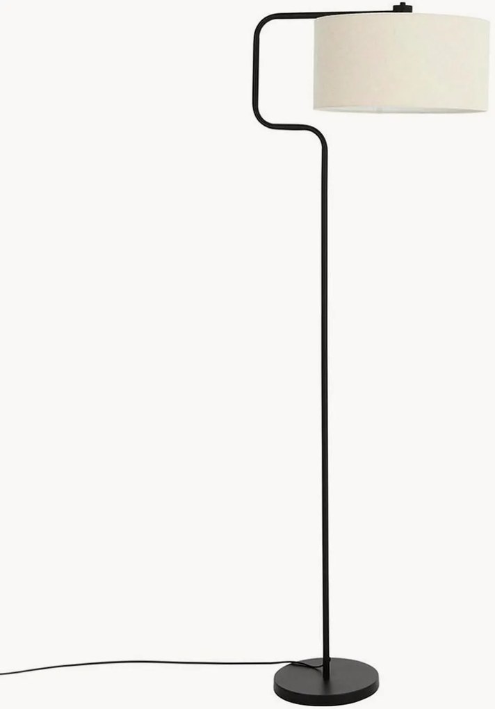 Ľanová stojacia lampa Josho