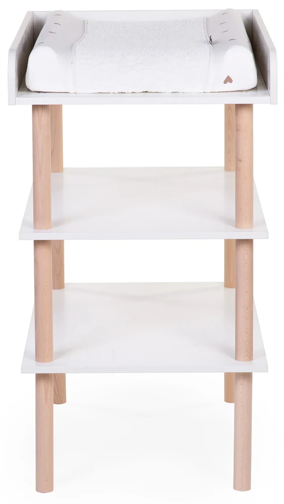 Prebaľovací pult drevený White