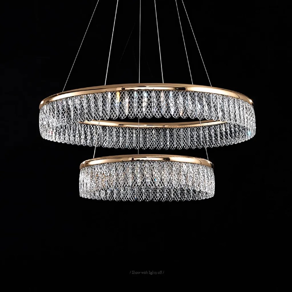 Toolight Toolight, LED stropné svietidlo, 72W, 3500lm, APP1750-CP, zlatá, OSW-04047