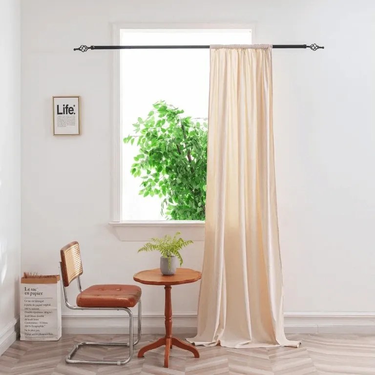 Zatemňovací záves DUNES VELVET 140x250 cm, krémová Zavesenie: Kovové krúžky