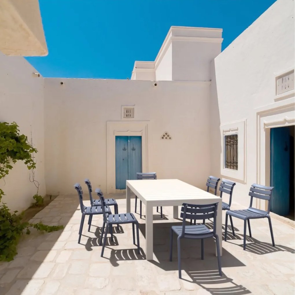 HELEN záhradná stolička bez podrúčok dark grey