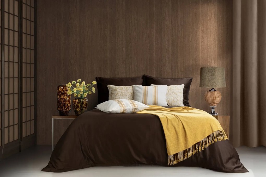 ZATEMŇOVACÍ ZÁVES NA KRÚŽKOCH RIA 140X250 CM HNEDÁ