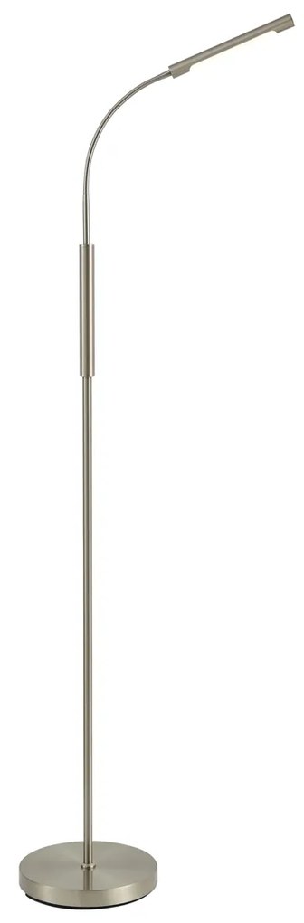 Moderná oceľová stojaca lampa vrátane LED 3-stupňové stmievanie nabíjateľná - Statler