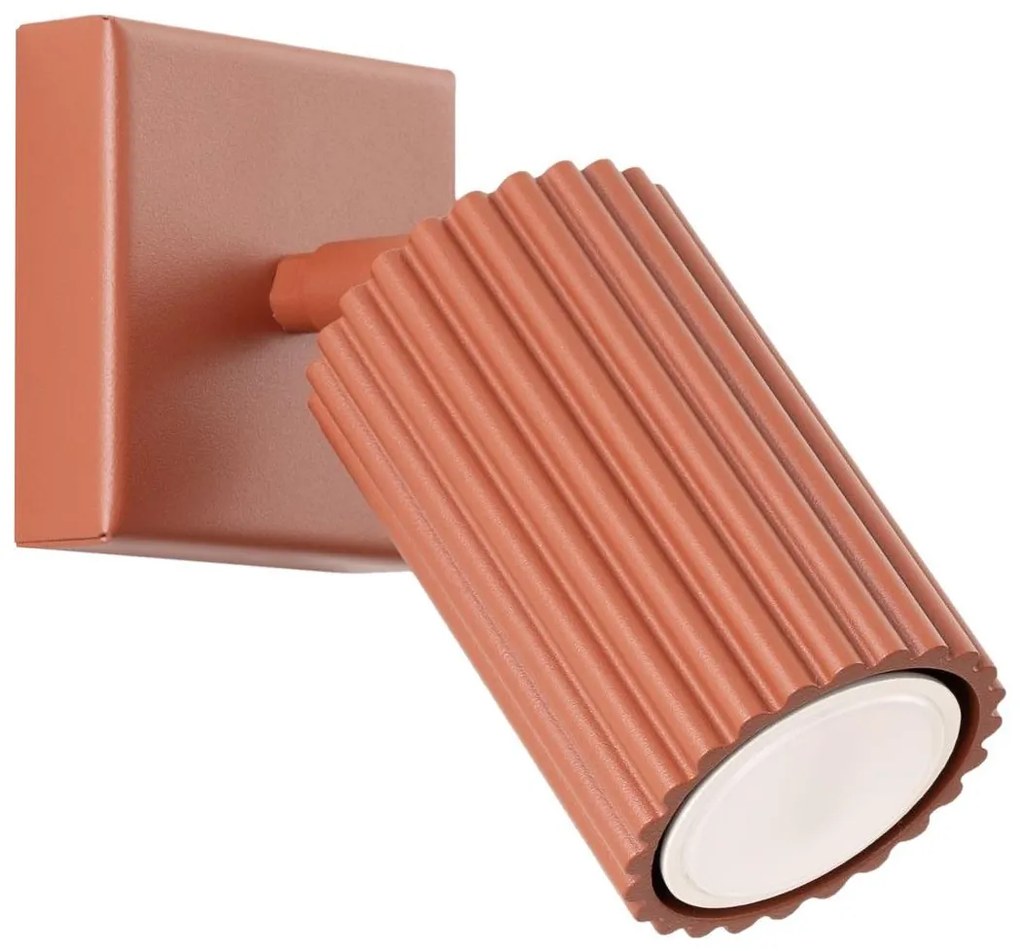 Sollux SL.1635 - Nástenné bodové svietidlo KARBON 1xGU10/10W/230V červená