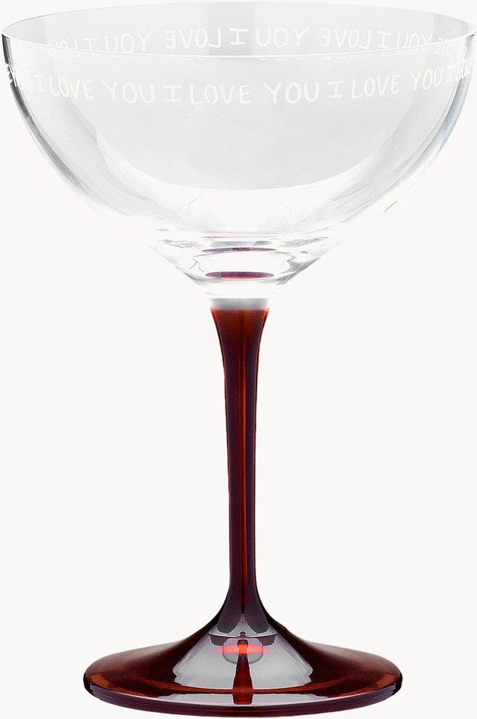 Poháre na šampanské I Love You, 2 ks