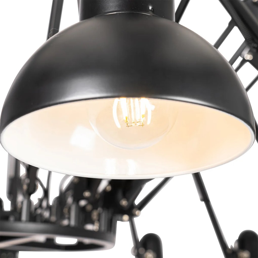 Inteligentné závesné svietidlo čierne 16-svetiel nastaviteľné vrátane 16 Wifi A60 - Hobby Spinne