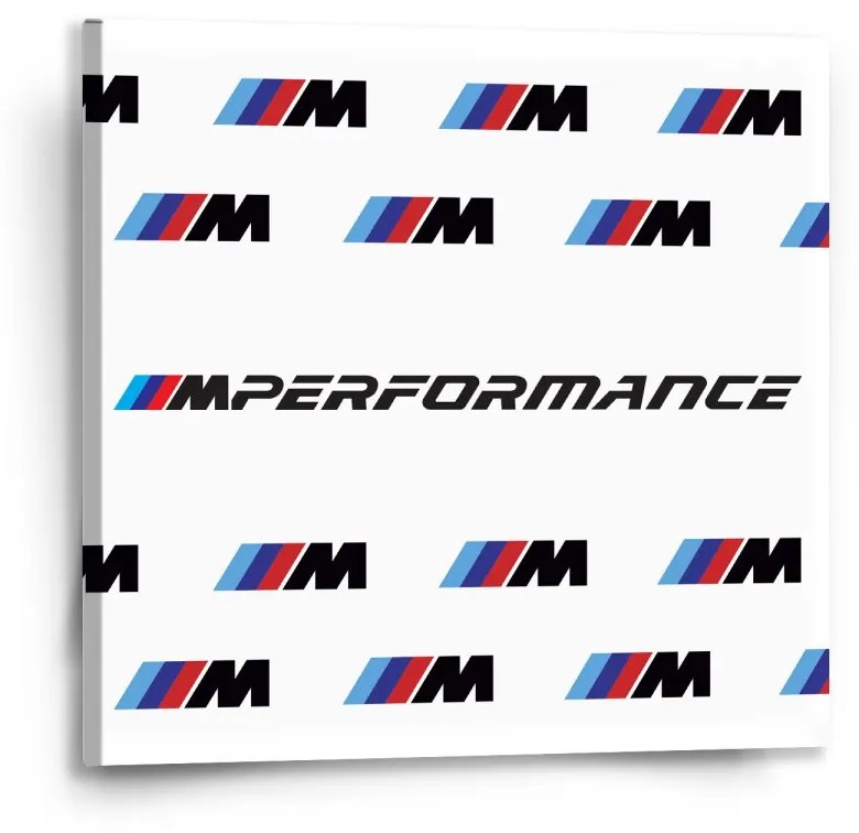 Sablio Obraz MPERFORMANCE biely vzor - 50x50 cm