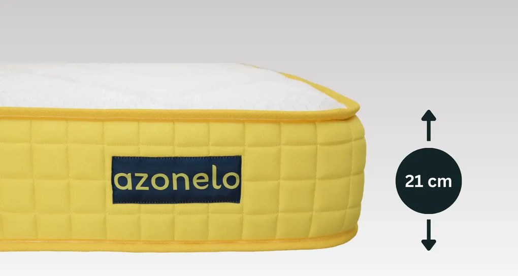 Azonelo Yellow ortopedický matrac s pamäťovou penou 140x200 cm - antialergický poťah