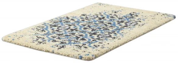 Kúpeľňový koberček CERAMIC Lisabonská dlažba, protišmykový, mäkký - sivý