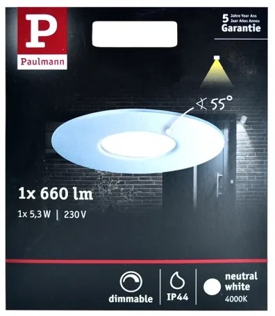 Paulmann 79669 - LED/6,8W IP44 Kúpeľňové podhľadové svietidlo HOUSE 230V