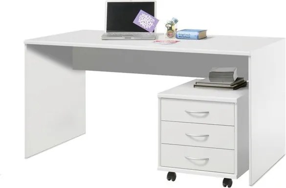 Sconto Písací stôl OPTIMUS 39-007 biela