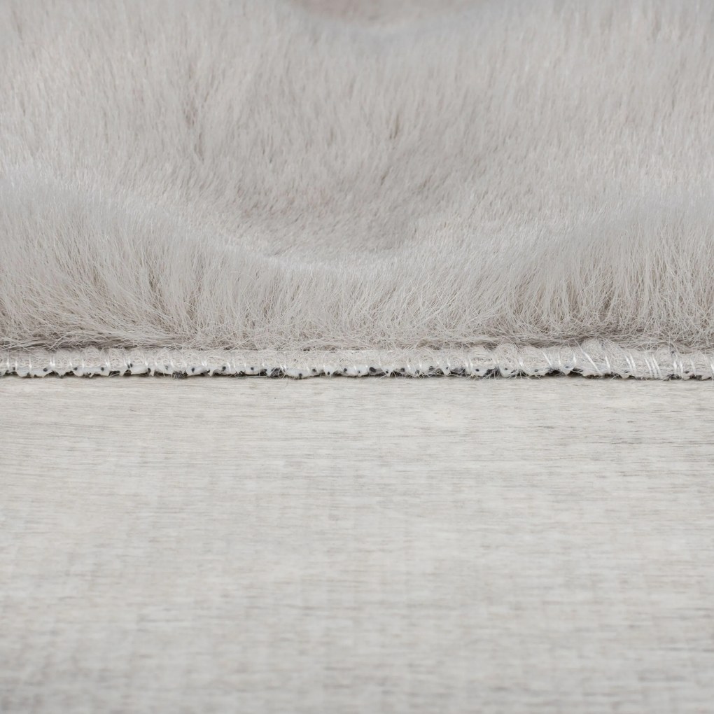 Flair Rugs, Kusový koberec Waffle Faux Fur Grey, 180x290, šedá, obývacia izba