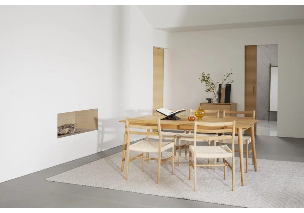 Jedálenská stolička v prírodnej farbe v súprave 2 ks Harlan – Rowico