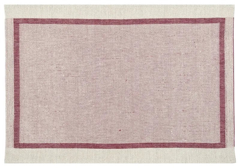 Ľanové prestieranie Laina 46x32, ľan-bordové